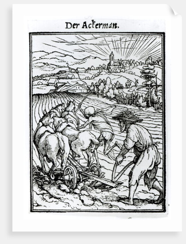 Death and the Ploughman by Hans Holbein the Younger