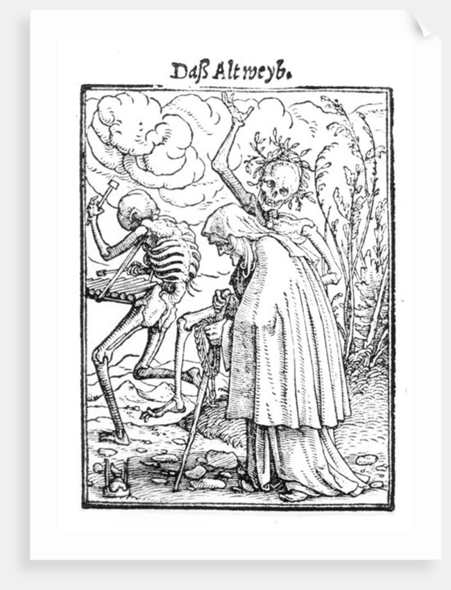 Death and the Old Woman by Hans Holbein the Younger