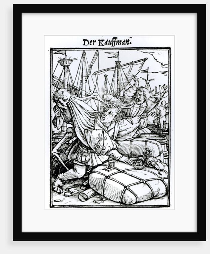 Death and the Merchant by Hans Holbein the Younger