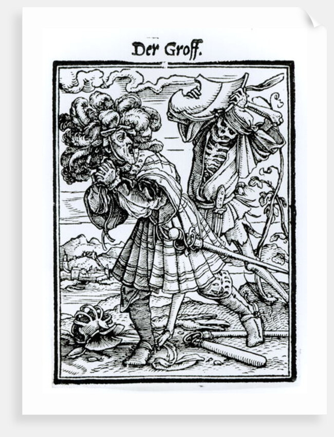 Death and the Count by Hans Holbein the Younger