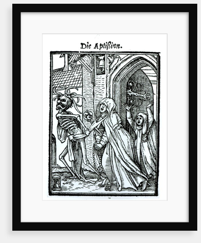 Death and the Abbotess by Hans Holbein the Younger