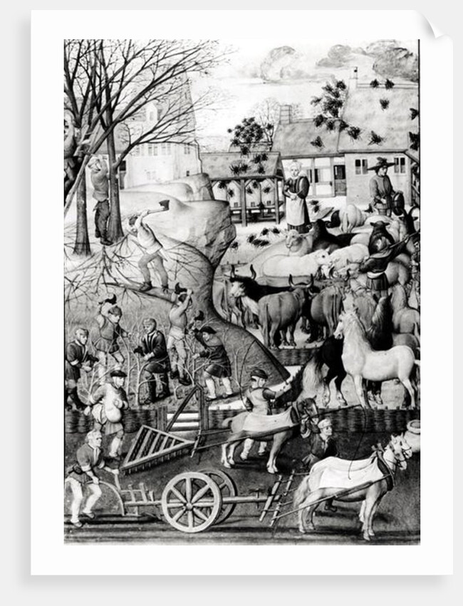 Ploughing by Netherlandish School