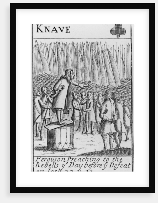 Ferguson preaching to the rebels the day before the defeat of the Monmouth Rebellion by English School