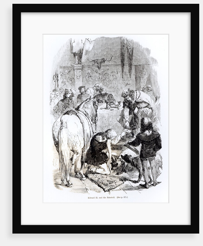 Edward II and the Minstrel by English School