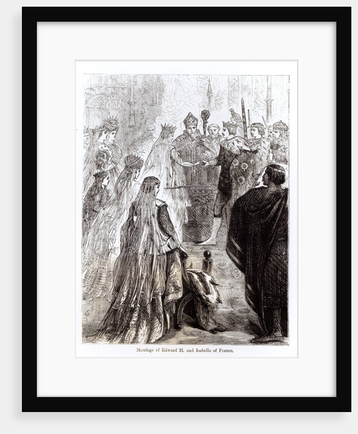 Marriage of Edward II and Isabella of France by English School