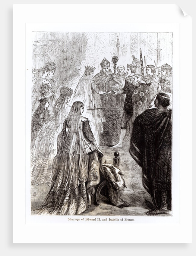 Marriage of Edward II and Isabella of France by English School