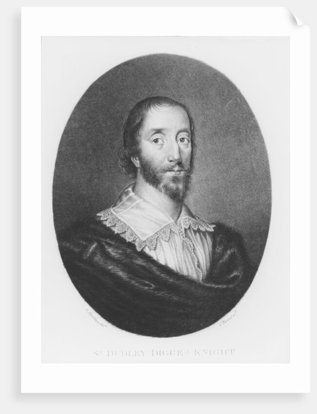 Sir Dudley Digges illustration from 'Portraits of Characters Illustrious in British History' by C. Harding
