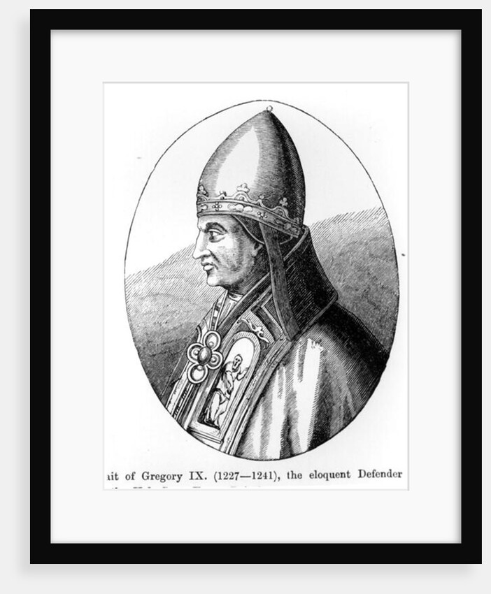 Portrait of Pope Gregory IX by English School