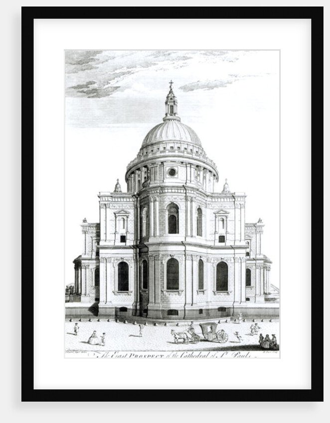 The East Prospect of St. Paul's Cathedral by English School