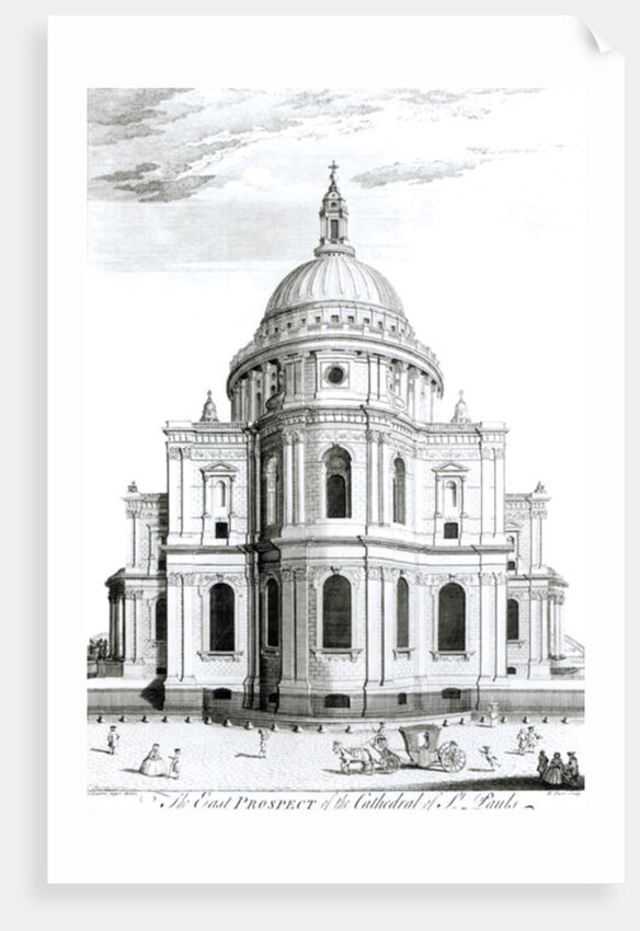 The East Prospect of St. Paul's Cathedral by English School