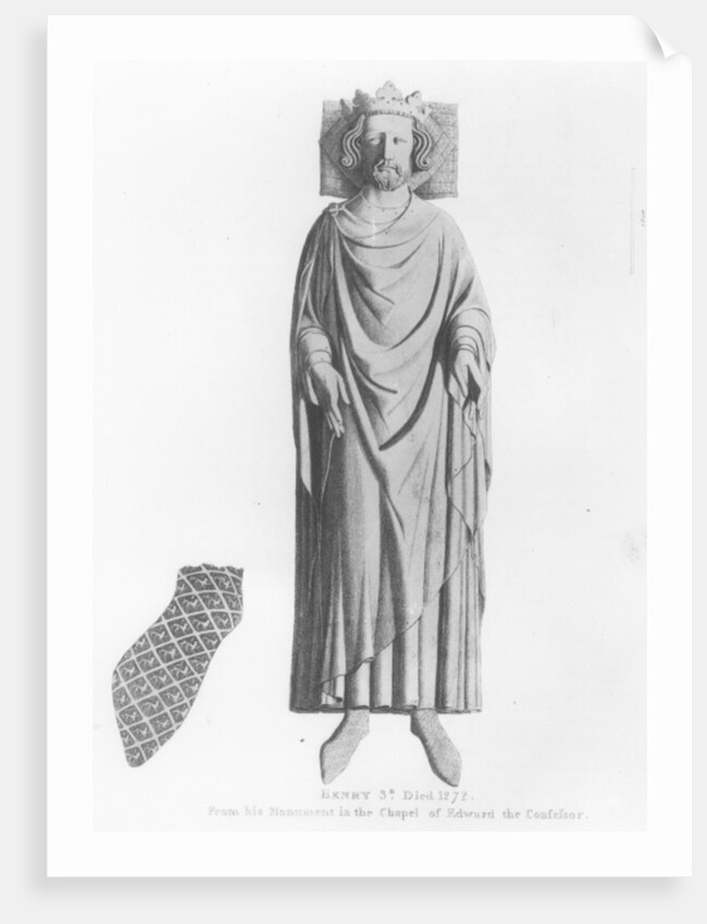 Effigy of King Henry III from his monument in the Chapel of Edward the Confessor by English School