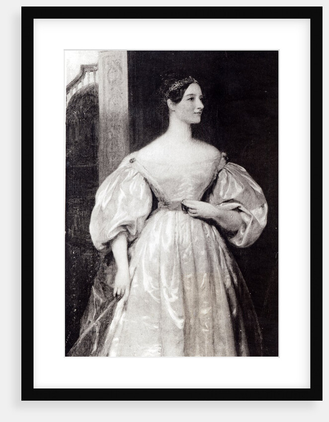 Portrait of Augusta Ada Byron Countess of Lovelace by English School