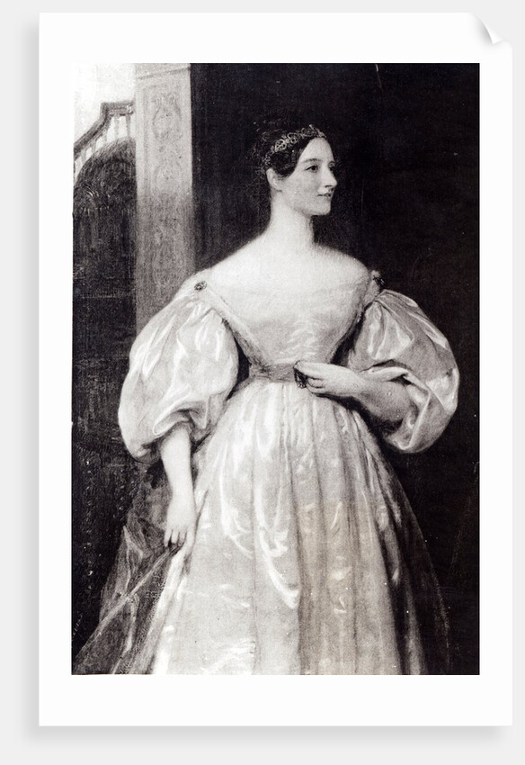 Portrait of Augusta Ada Byron Countess of Lovelace by English School