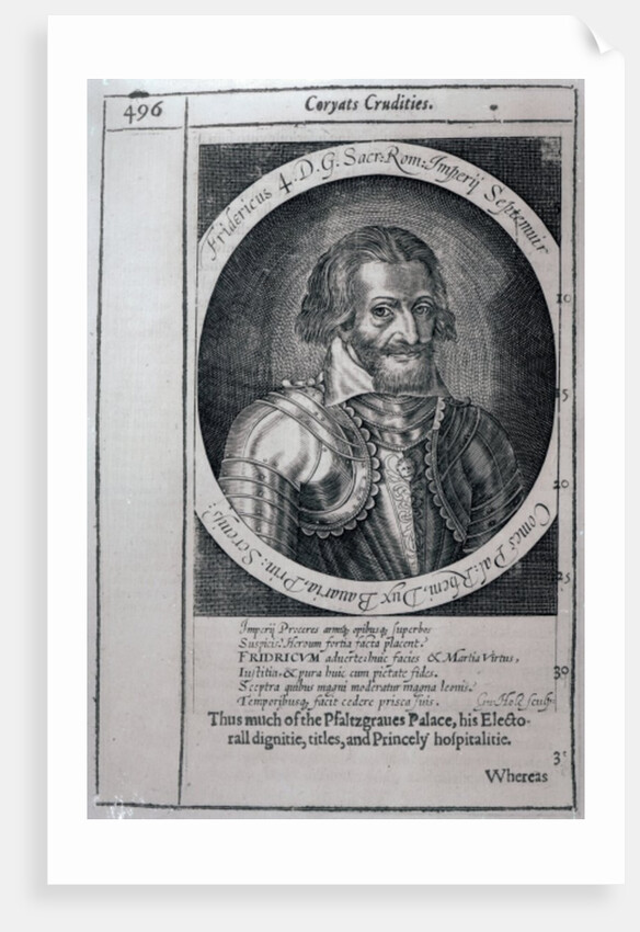 Portrait of Thomas Coryate from 'Coryate's Crudities' by English School