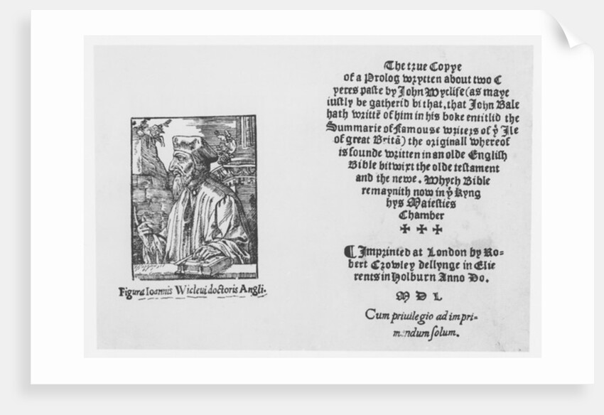 John Wycliffe 1548 by English School