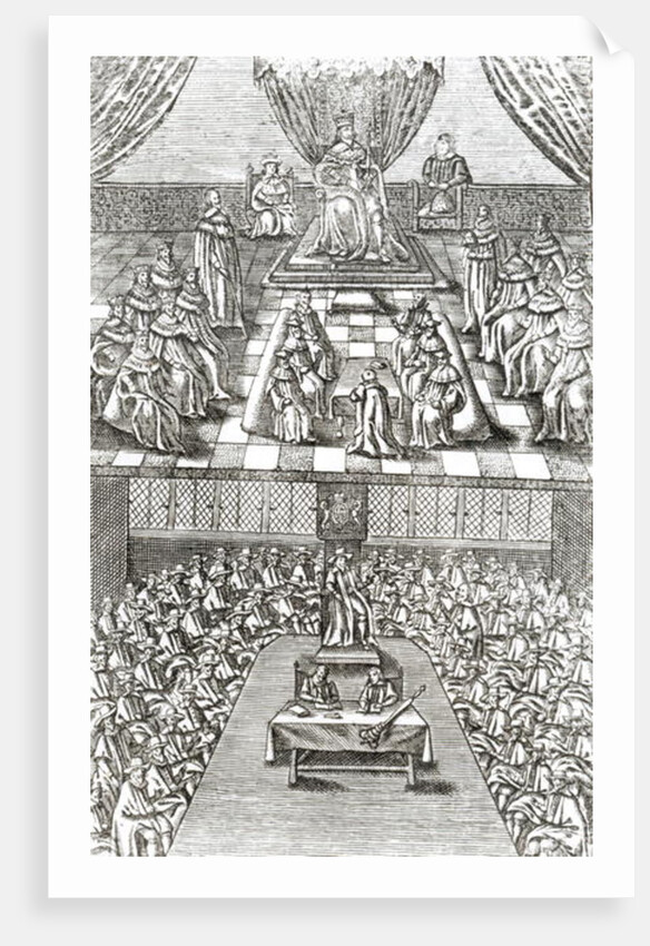 English Parliament c.1640 by English School