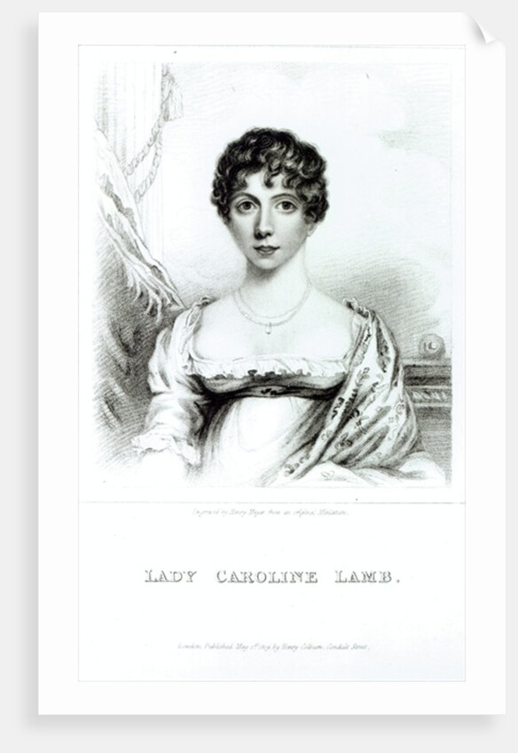 Portrait of Lady Caroline Lamb by English School