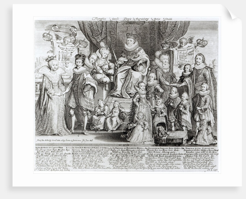 Family Portrait of James I of England by English School