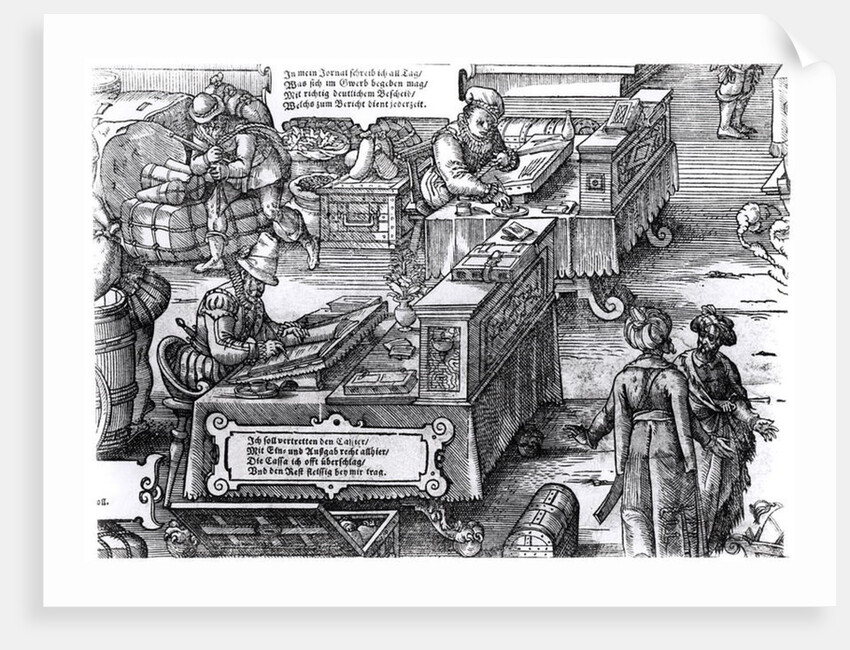 Bank Interior by Jost Amman