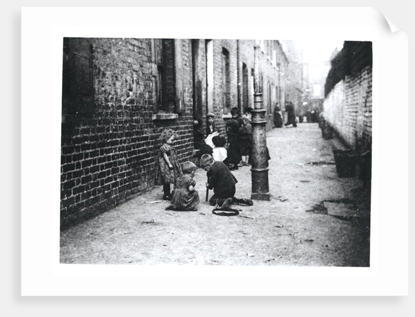 London Slums by English School