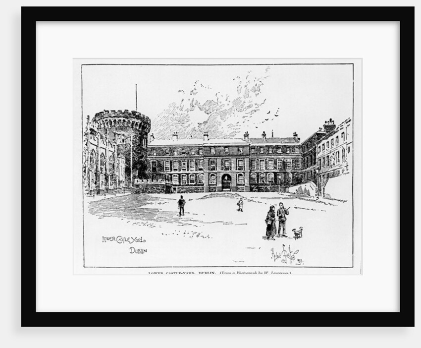 Lower Castle Yard, Dublin by W. Lawrence (after)