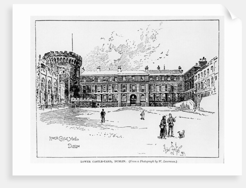Lower Castle Yard, Dublin by W. Lawrence (after)