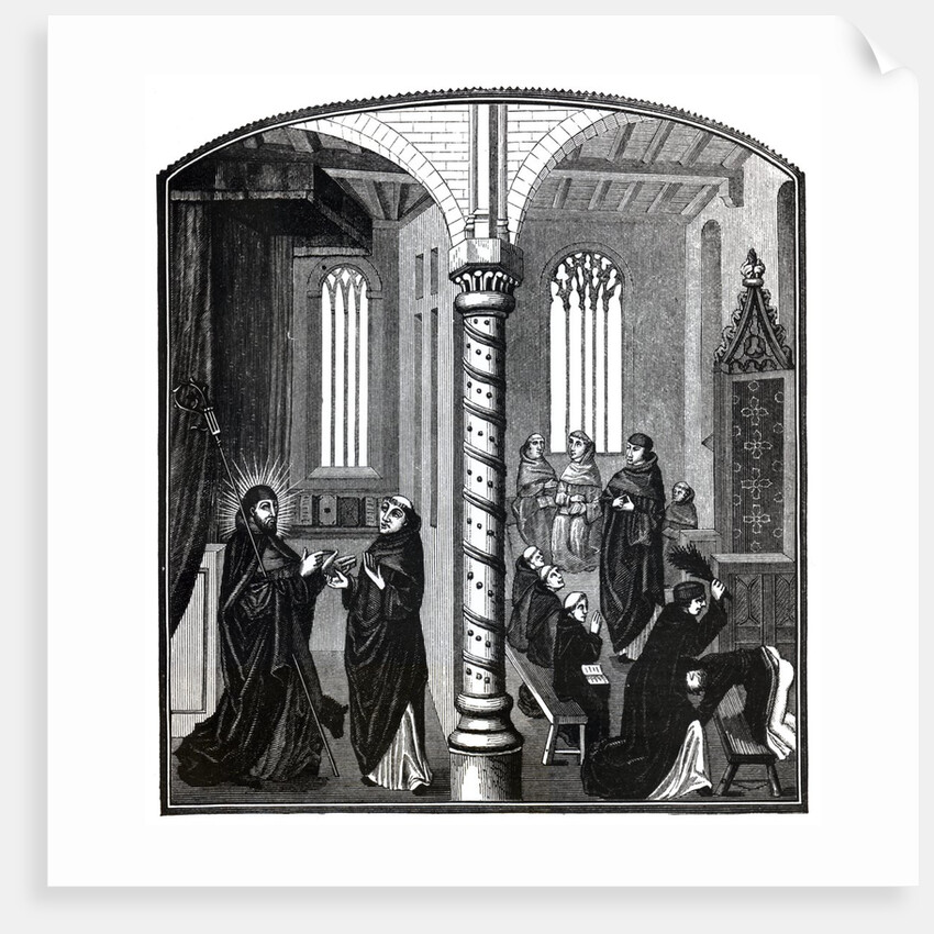 A Birching in a School of Mendicant Monks by (after) French School