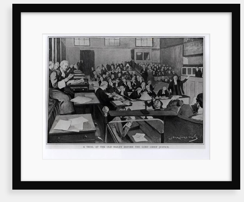A Trial at the Old Bailey before the Lord Chief Justice by Joseph Barnard Davis