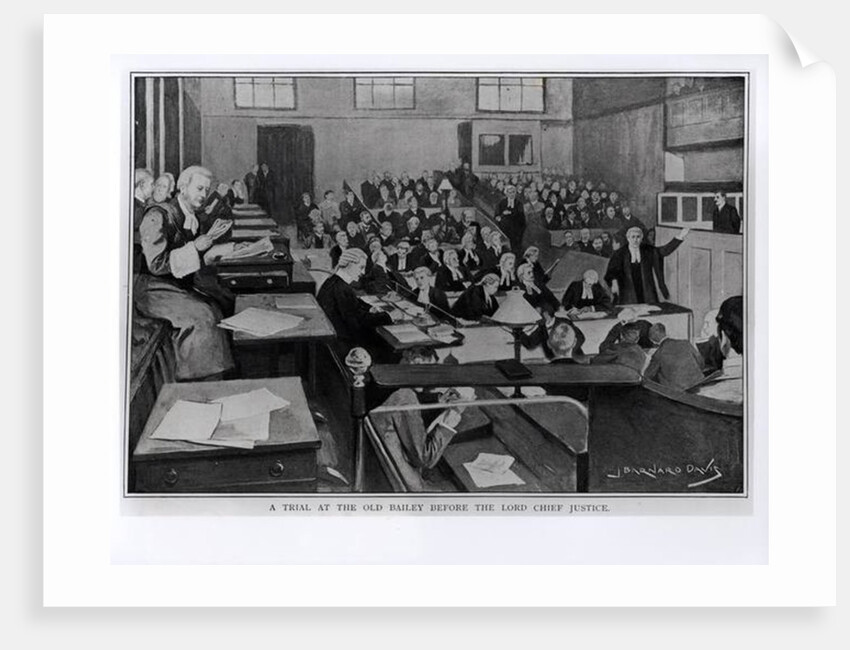 A Trial at the Old Bailey before the Lord Chief Justice by Joseph Barnard Davis