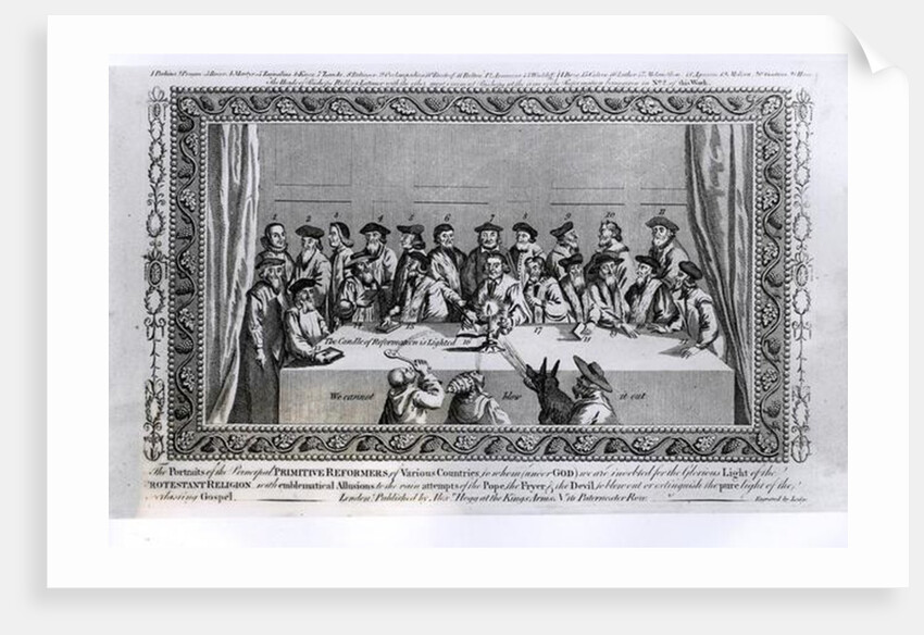 The Candle of Reformation is Lighted: Meeting of Protestant Reformers from Various Countries by School English