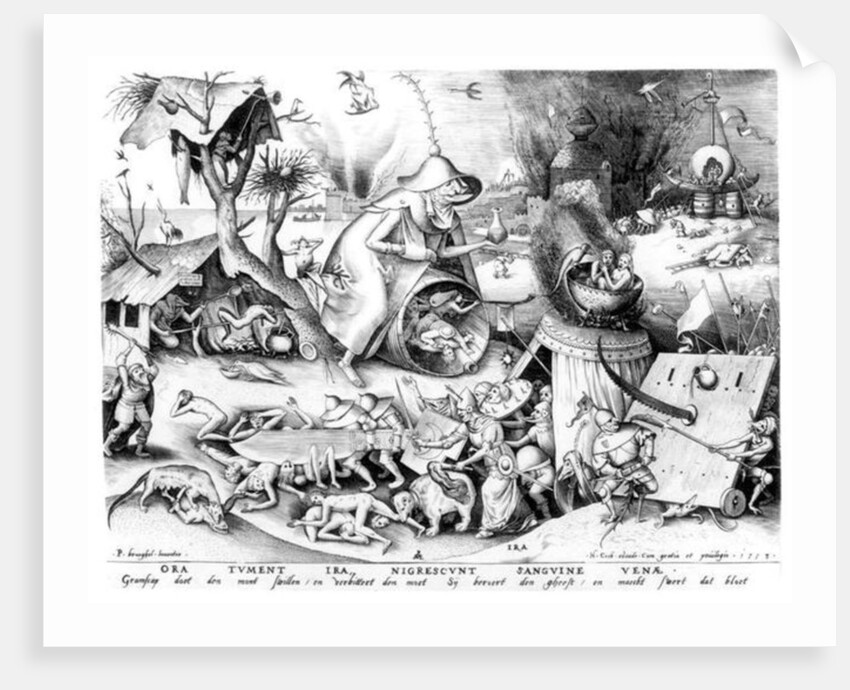 Anger by Pieter the Elder (after) Bruegel