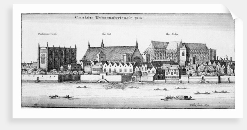 Part of the City of Westminster, 1647 by Wenceslaus Hollar