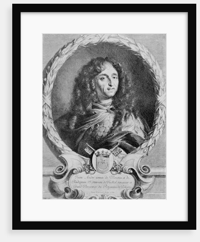 Portrait of Jan Andrzej Morsztyn by Jean Edelinck