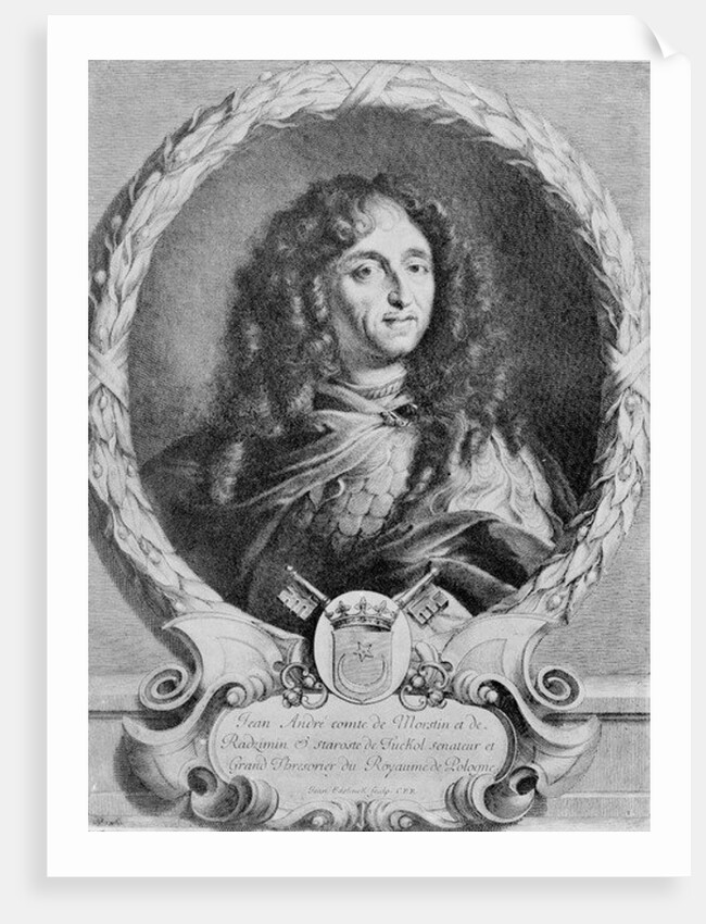 Portrait of Jan Andrzej Morsztyn by Jean Edelinck