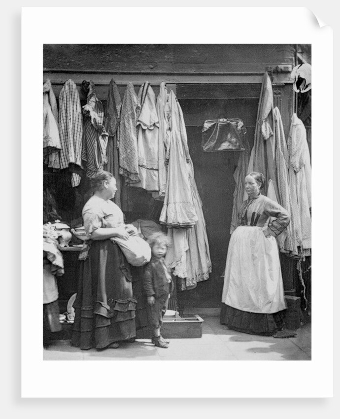 An Old Clothes Shop, Seven Dials by John Thomson