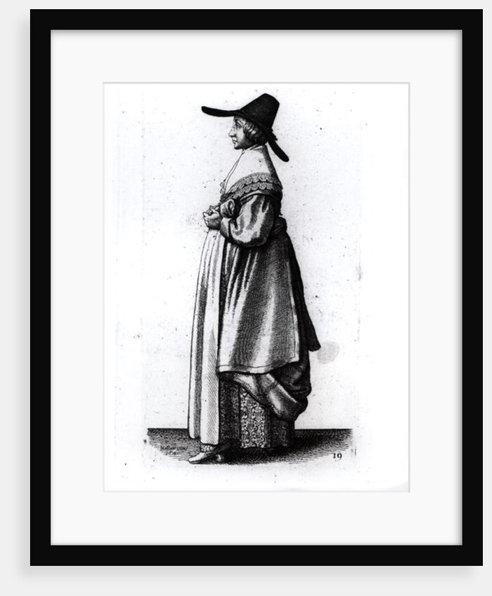 Merchant's Wife, 1640 by Wenceslaus Hollar