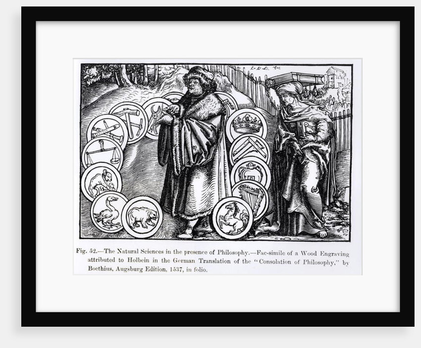 The Natural Sciences in the Presence of Philosophy by Hans Holbein the Younger