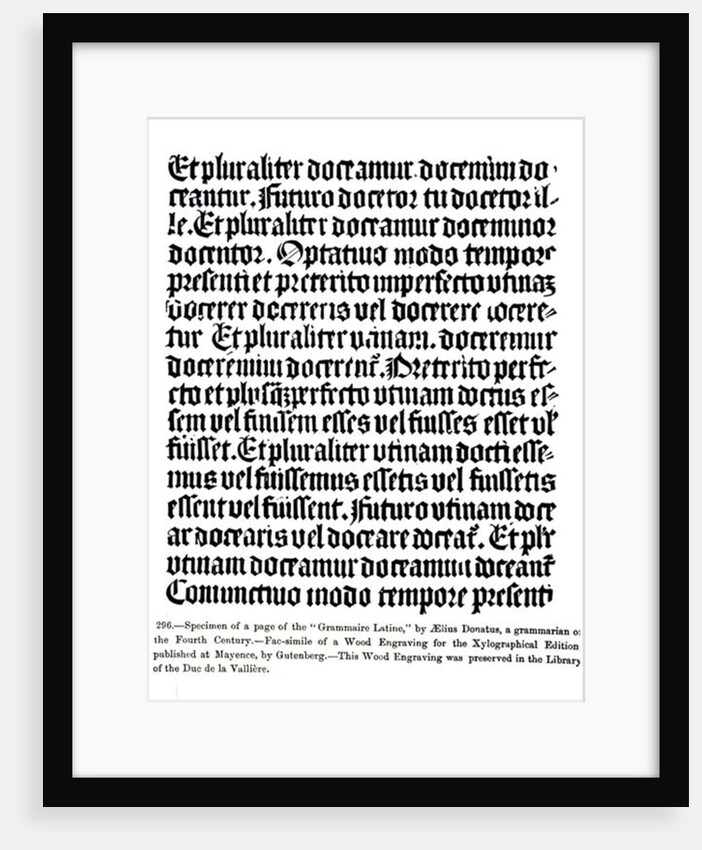 A page of the 'Grammaire Latine', by Aelius Donatus by German School
