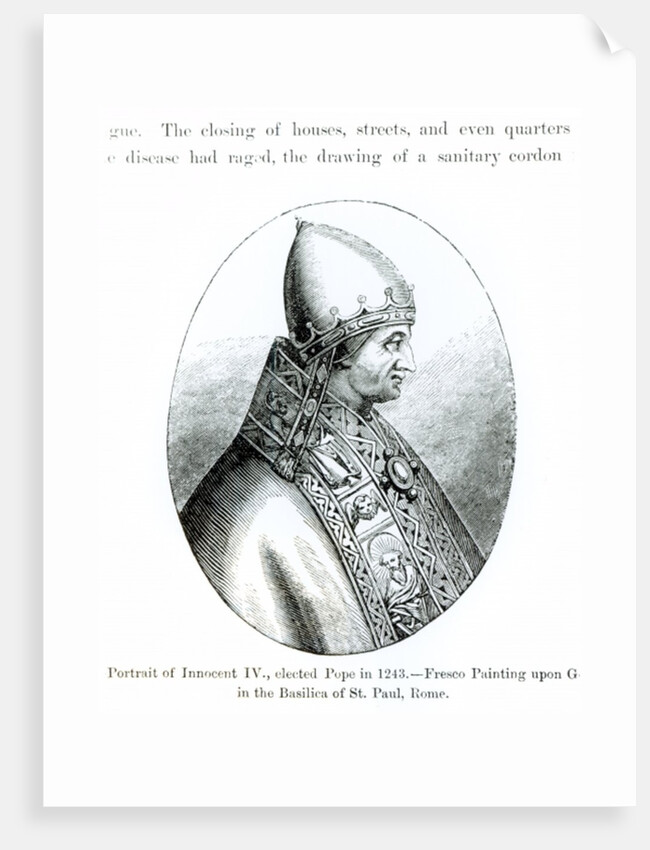 Portrait of Pope Innocent IV by School Italian