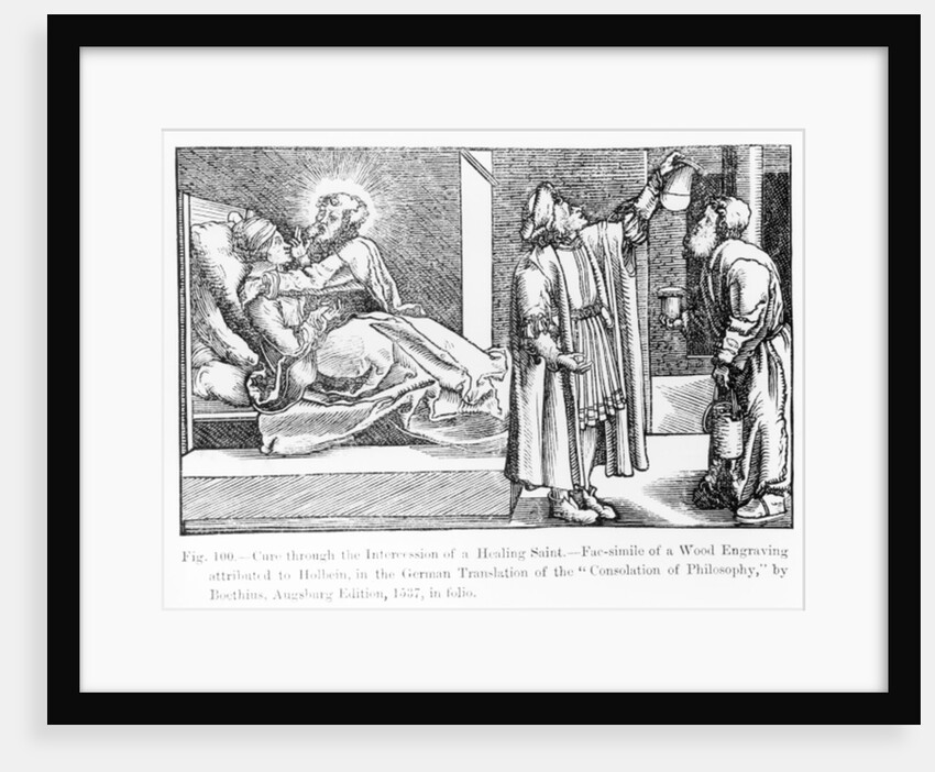 Cure through the Intercession of a Healing Saint by German School