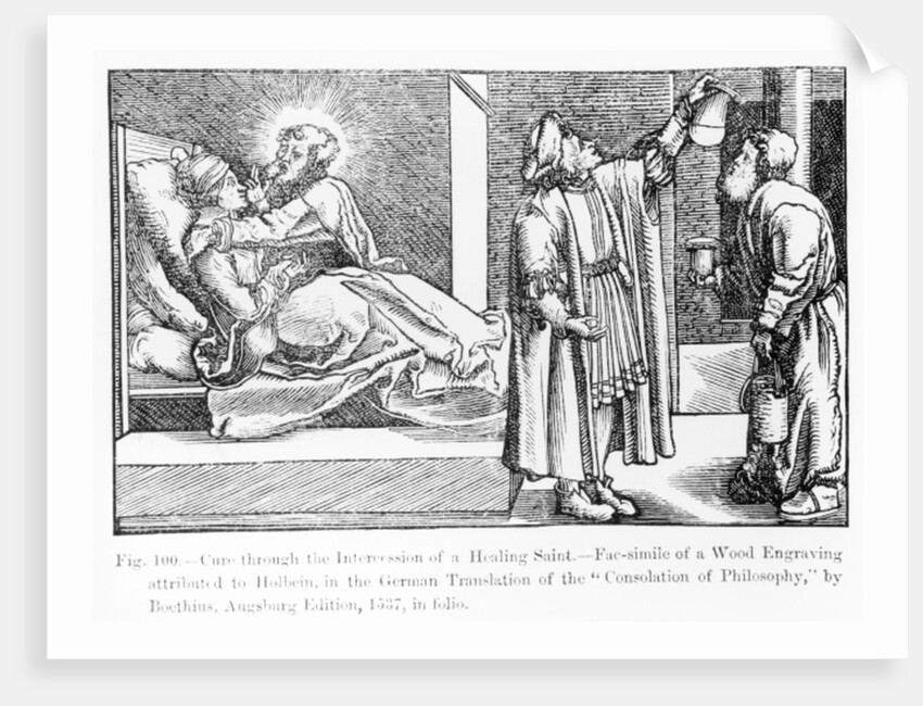 Cure through the Intercession of a Healing Saint by German School