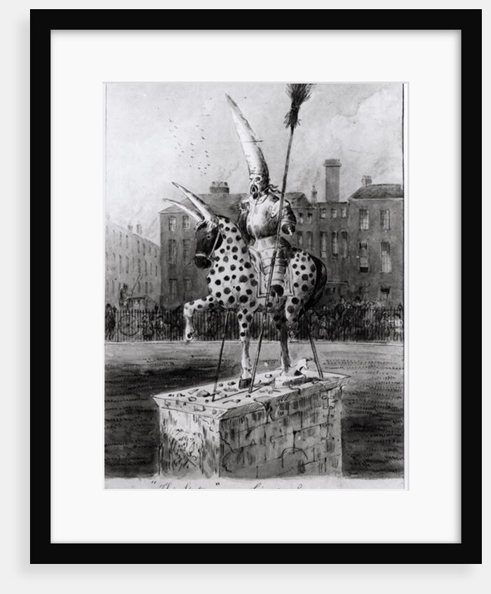 The Statue in Leicester Square, on Wednesday Morning 17th October 1866 by Ernest Henry Griset