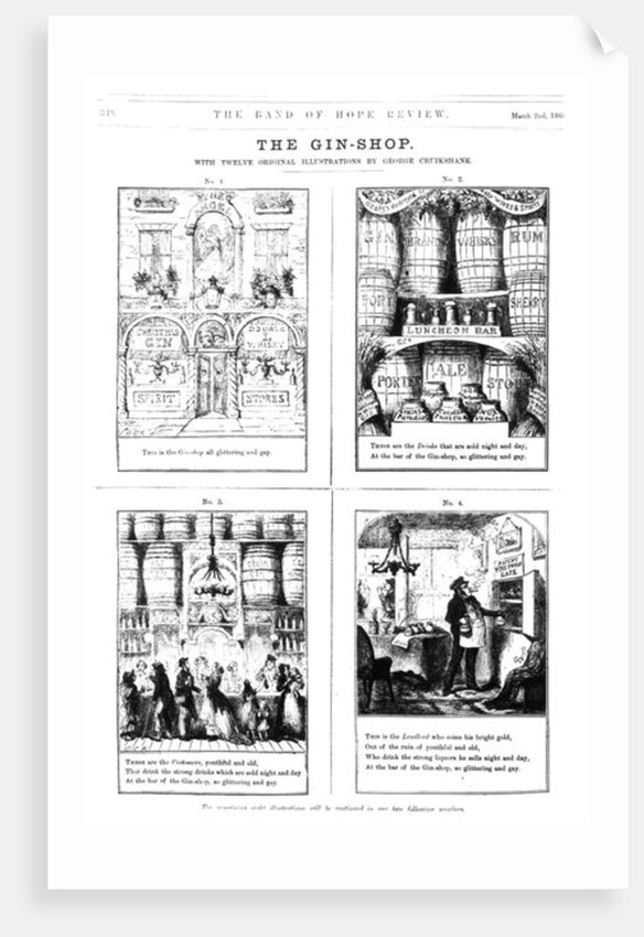 The Gin Shop by George Cruikshank