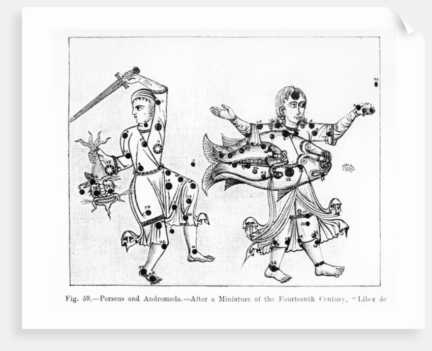 Perseus and Andromeda, from Liber de Stellis Fixarum by Spanish School