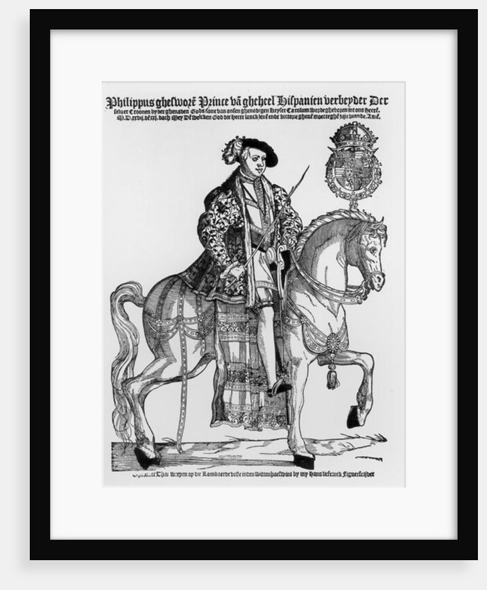 Equestrian Portrait of Philip II of Spain by German School