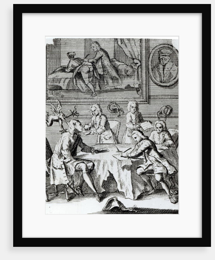 Whig Satire on Negotiations for the Treaty of Utrecht, c.1713 by English School