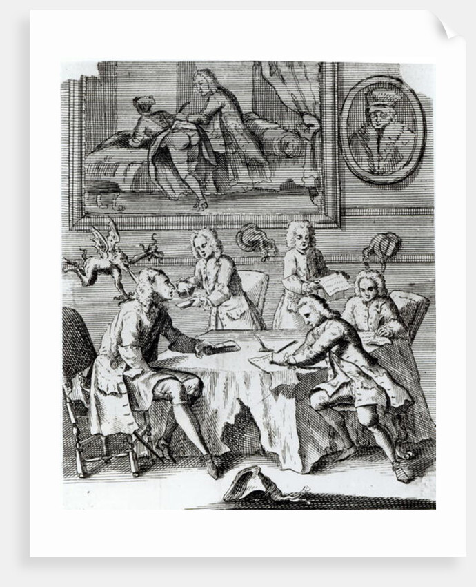 Whig Satire on Negotiations for the Treaty of Utrecht, c.1713 by English School