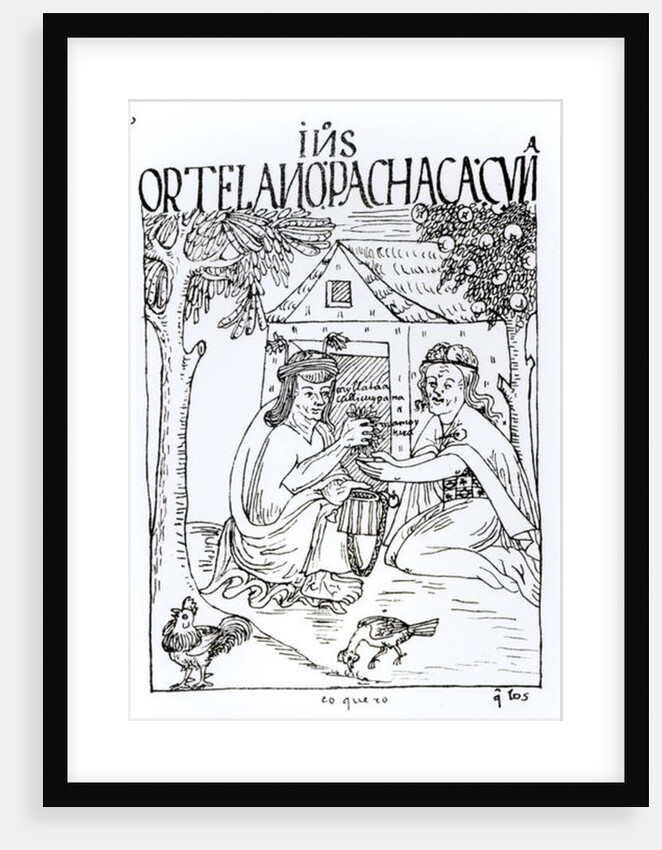 Coca Addiction by Felipe Huaman Poma de Ayala