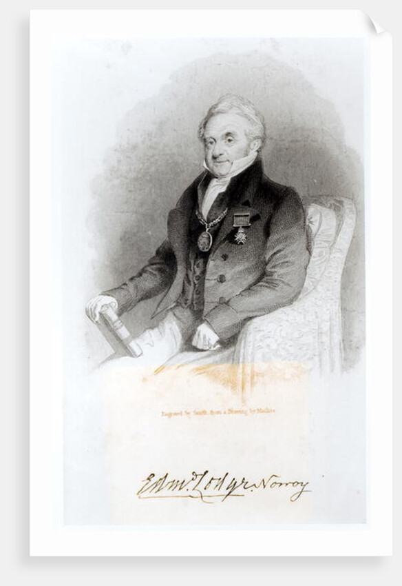 Portrait of Edmund Lodge by English School