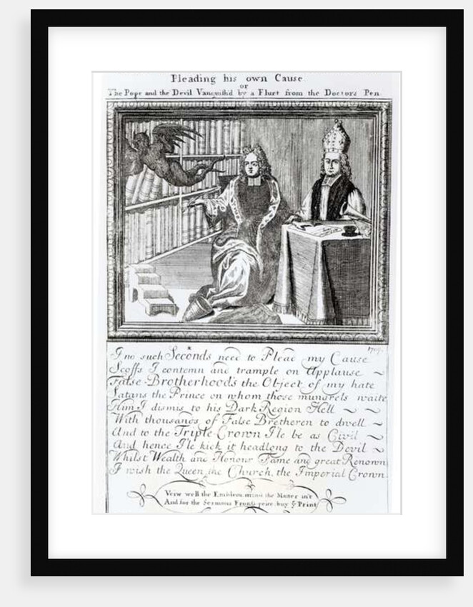 The High Church Champion, Pleading his own Cause, 1709 by English School